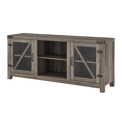 Clarabelle Transitional Glass Barn Door TV Stand For TVs Up To 65" - Saracina Home 18 Clarabelle Transitional Glass Barn Door TV Stand For TVs Up To 65" - Saracina Home - Image 18