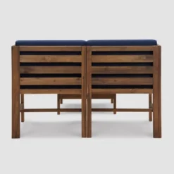 3pc Modular Acacia Wood Patio Chat Set With Cushions - Saracina Home 22 3pc Modular Acacia Wood Patio Chat Set With Cushions - Saracina Home -Saracina Home Sales Store GUEST 03e3aa97 420d 4c98 ab91 687f822f8e62