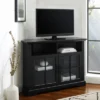 Tasi Traditional Windowpane Corner TV Stand For TVs Up To 50" - Saracina Home