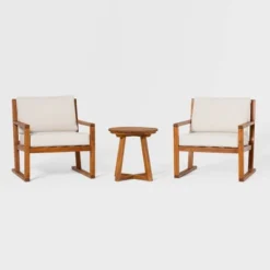 Saracina Home 3pc Modern Slat-Back Acacia Outdoor Conversation Set With Cushions 10 Saracina Home 3pc Modern Slat-Back Acacia Outdoor Conversation Set With Cushions -Saracina Home Sales Store GUEST 051bd24b e509 42d0 a30a 0bac2d263977