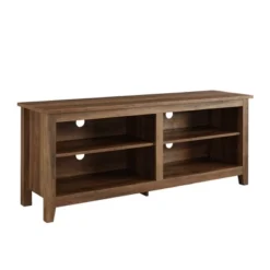 Transitional 4 Cubby Wood Open Storage TV Stand For TVs Up To 65"- Saracina Home -Saracina Home Sales Store GUEST 055e3d67 b0c0 466b 95ea 08ad7d4ecdfb