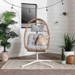 Toluca Hanging Outdoor Boho Egg Chair With Cushion - Saracina Home 21 Toluca Hanging Outdoor Boho Egg Chair With Cushion - Saracina Home -Saracina Home Sales Store GUEST 05e77d11 5bc0 4aed 8be6 80ea07404972
