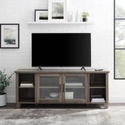 Rustic Transitional 2 Door TV Stand For TVs Up To 65" - Saracina Home -Saracina Home Sales Store GUEST 06584a9e 15d9 4789 931a 701c8d75552c