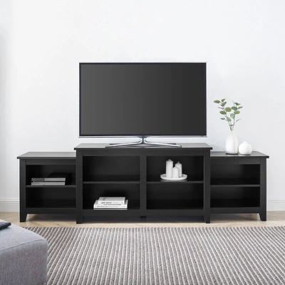 Leveled Classic Tiered Top TV Stand For TVs Up To 50" - Saracina Home 1 Leveled Classic Tiered Top TV Stand For TVs Up To 50" - Saracina Home