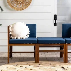 3pc Modular Acacia Wood Patio Chat Set With Cushions - Saracina Home 28 3pc Modular Acacia Wood Patio Chat Set With Cushions - Saracina Home -Saracina Home Sales Store GUEST 08ef0f7d 7bb9 4ea9 a1ae 96628aa98d4f