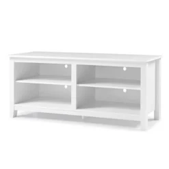 Transitional 4 Cubby Wood Open Storage TV Stand For TVs Up To 65"- Saracina Home -Saracina Home Sales Store GUEST 09d6532b 6b78 4d5b b243 91ca1fb63961