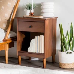 Stiva Classic Mid-Century Modern 1 Drawer Nightstand - Saracina Home 29 Stiva Classic Mid-Century Modern 1 Drawer Nightstand - Saracina Home -Saracina Home Sales Store GUEST 0a4baa60 f488 4a19 804a 1223b4432508