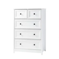 Farmhouse 5 Drawer Grooved Tall Storage Dresser White - Saracina Home 18 Farmhouse 5 Drawer Grooved Tall Storage Dresser White - Saracina Home -Saracina Home Sales Store GUEST 0b48f0f1 cf3b 47d7 a233 d6b779cc8029