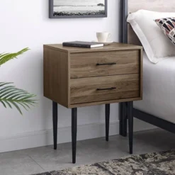 Ora Mid-Century Modern 2 Drawer Nightstand - Saracina Home -Saracina Home Sales Store GUEST 115b5d28 bff2 432a 873d c9ae704d93cf