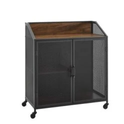 Urban Industrial Metal Mesh Bar Cart With Wheels - Saracina Home 17 Urban Industrial Metal Mesh Bar Cart With Wheels - Saracina Home -Saracina Home Sales Store GUEST 1693720a 5786 48d6 a0b4 cb525df83ab4