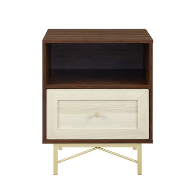 Jones Modern 1 Drawer Nightstand With Cubby - Saracina Home 4 Jones Modern 1 Drawer Nightstand With Cubby - Saracina Home - Image 4