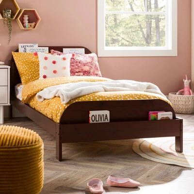 Twin Modern Solid Wood Bookcase Bed - Saracina Home 1 Twin Modern Solid Wood Bookcase Bed - Saracina Home