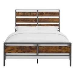 Queen Urban Chic Metal And Wood Plank Bed Brown - Saracina Home 12 Queen Urban Chic Metal And Wood Plank Bed Brown - Saracina Home -Saracina Home Sales Store GUEST 1edbf943 9085 4030 9489 6c7babf0e6c6
