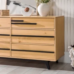Modern 6 Drawer Double Dresser With Long Handles - Saracina Home 31 Modern 6 Drawer Double Dresser With Long Handles - Saracina Home -Saracina Home Sales Store GUEST 2398d437 3c82 46a2 a321 290def367454