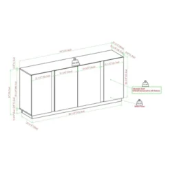Contemporary Storage With 4 Doors Sideboard - Saracina Home -Saracina Home Sales Store GUEST 2474f5c0 1422 465b b5e7 c66bcbaff085