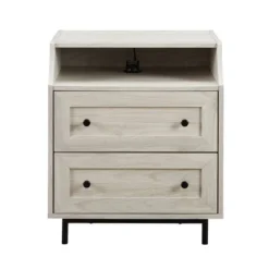 Transitional 2 Drawer Nightstand With USB Port - Saracina Home 8 Transitional 2 Drawer Nightstand With USB Port - Saracina Home -Saracina Home Sales Store GUEST 25945b3e 4823 49b8 a68b 0b3b259e20b4