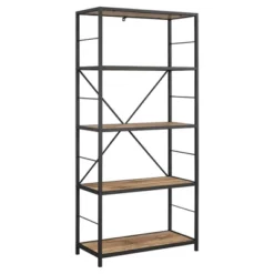 63" 4 Shelf Industrial Transitional Tall Bookshelf - Saracina Home 9 63" 4 Shelf Industrial Transitional Tall Bookshelf - Saracina Home -Saracina Home Sales Store GUEST 293bbdd1 bd66 4bc9 a60a cd7d2ad5ce55