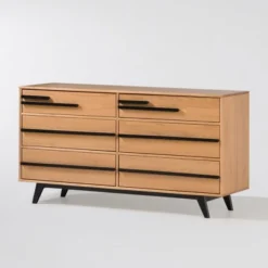 Modern 6 Drawer Double Dresser With Long Handles - Saracina Home 25 Modern 6 Drawer Double Dresser With Long Handles - Saracina Home -Saracina Home Sales Store GUEST 2c694bce 393f 4fa1 b755 97ada237d15a