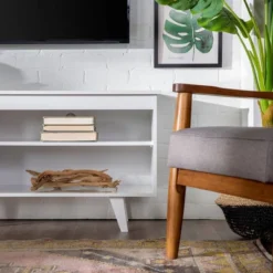 Modern Contemporary Simple Wood Storage Console TV Stand For TVs Up To 65" - Saracina Home -Saracina Home Sales Store GUEST 2f31b8b6 5e59 4770 81f9 1f398fb0b1b3