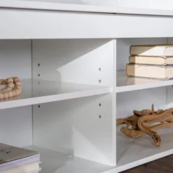 Modern Contemporary Simple Wood Storage Console TV Stand For TVs Up To 65" - Saracina Home -Saracina Home Sales Store GUEST 32144080 8534 4650 bdac 7dbcefc754d1