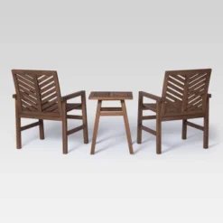 3pc Slatted Chevron Acacia Wood Patio Chat Set - Saracina Home 13 3pc Slatted Chevron Acacia Wood Patio Chat Set - Saracina Home -Saracina Home Sales Store GUEST 355c74bb 9ea2 47d2 ba1f 7c182d1522b0