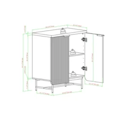 Modern 2 Door Reeded Accent Cabinet - Saracina Home -Saracina Home Sales Store GUEST 3574aac0 7ffb 495c 828c c308272b10ed