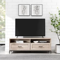 Orin Modern 2 Drawer TV Stand For TVs Up To 60" - Saracina Home -Saracina Home Sales Store GUEST 35901660 9e77 4be9 a81b 8639e435dfea