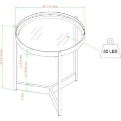 Modern Minimalist Tray Top Round Glass Side Table Black - Saracina Home 17 Modern Minimalist Tray Top Round Glass Side Table Black - Saracina Home -Saracina Home Sales Store GUEST 38665b56 17bb 46e8 8aed 62c53180e336