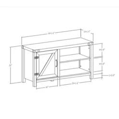 Clarabelle Rustic Industrial Barn Door TV Stand For TVs Up To 50" - Saracina Home 18 Clarabelle Rustic Industrial Barn Door TV Stand For TVs Up To 50" - Saracina Home -Saracina Home Sales Store GUEST 3893808d 3686 4632 b50d 6af777bd48d5