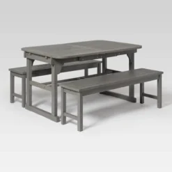 Ravenscroft 3pc Modern Boho Acacia Wood Slat Top Outdoor Dining Set - Saracina Home -Saracina Home Sales Store GUEST 3a4476ac 5a96 4591 9ff8 ee243f6990d5