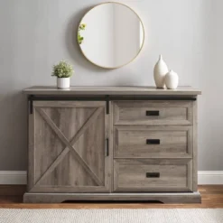 Orson Transitional Sliding X Barn Door Sideboard With 3 Drawers - Saracina Home -Saracina Home Sales Store GUEST 3bb5de36 fc83 43c2 8cc9 cc5e886e592b