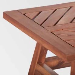 Slatted Chevron Acacia Wood Patio Side Table - Saracina Home -Saracina Home Sales Store GUEST 405dd1a7 7fc5 41a0 9c36 7e6de1a864e0