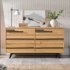 Modern 6 Drawer Double Dresser With Long Handles - Saracina Home 21 Modern 6 Drawer Double Dresser With Long Handles - Saracina Home -Saracina Home Sales Store GUEST 40ea124f 3b51 440a 98f7 60e8d19eb992