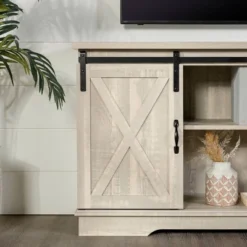 Modern Transitional Sliding Barndoor TV Stand For TVs Up To 65"- Saracina Home 23 Modern Transitional Sliding Barndoor TV Stand For TVs Up To 65"- Saracina Home -Saracina Home Sales Store GUEST 45b08206 71d0 4c78 8e78 8a18f861410c