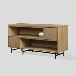 Modern Reeded Door Extendable TV Stand For TVs Up To 50" - Saracina Home -Saracina Home Sales Store GUEST 477dbe29 17b9 4045 b470 35d21aade85d