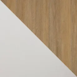 Modern 2 Door TV Stand For TVs Up To 65" Solid White/Coastal Oak/White - Saracina Home -Saracina Home Sales Store GUEST 486629d9 586f 484c 8677 69ab1b449b80