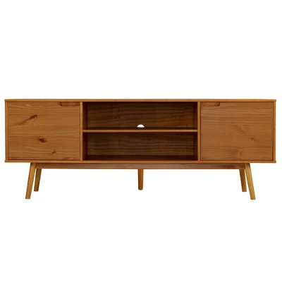 Solid Wood Mid-Century Modern TV Stand For TVs Up To 80" - Saracina Home 16 Solid Wood Mid-Century Modern TV Stand For TVs Up To 80" - Saracina Home - Image 16