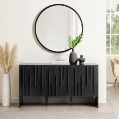 Modern Staggered Vertical Accent 3 Door Sideboard - Saracina Home -Saracina Home Sales Store GUEST 4a313f97 6ec7 4067 bb0c b71e036f2dca