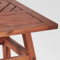 Slatted Chevron Acacia Wood Patio Side Table - Saracina Home -Saracina Home Sales Store GUEST 4bc9e6d6 5f53 42ae 8b30 0af6b9caad9e