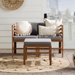 3pc Modular Acacia Wood Patio Chat Set With Cushions - Saracina Home 37 3pc Modular Acacia Wood Patio Chat Set With Cushions - Saracina Home -Saracina Home Sales Store GUEST 4cc38bd9 3ca1 4e61 a564 59459ce12f1d