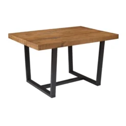 52" Modern Farmhouse Solid Wood Distressed Plank Top Dining Table - Saracina Home -Saracina Home Sales Store GUEST 4d191e81 4a83 4d71 bdcf a714caff4e6f