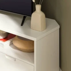 Cara Mid-Century Modern 3 Drawer Corner TV Stand For TVs Up To 58" - Saracina Home -Saracina Home Sales Store GUEST 4d460d9d e580 44a2 a814 3c51012cc883