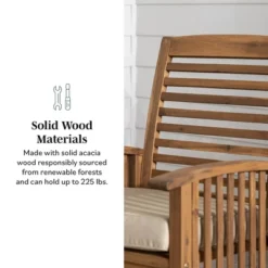 2pk Acacia Wood Patio Chairs With Cushions - Saracina Home 16 2pk Acacia Wood Patio Chairs With Cushions - Saracina Home -Saracina Home Sales Store GUEST 4d7dfc00 8c10 41d6 abba af6ec69a3130