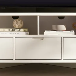 Cara Mid-Century Modern 3 Drawer Corner TV Stand For TVs Up To 58" - Saracina Home -Saracina Home Sales Store GUEST 4fd87e73 4820 481c 992e dd4b9bda1b48