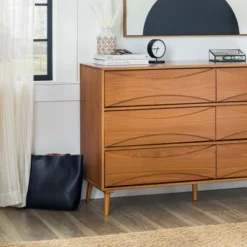 Mid-Century Modern Contoured 6 Drawer Dresser - Saracina Home 32 Mid-Century Modern Contoured 6 Drawer Dresser - Saracina Home -Saracina Home Sales Store GUEST 502a0f6b a828 4a2b ae1f 4f7873dba996
