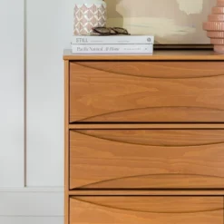 Mid-Century Modern Contoured 5 Drawer Chest Of Drawers - Saracina Home 24 Mid-Century Modern Contoured 5 Drawer Chest Of Drawers - Saracina Home -Saracina Home Sales Store GUEST 52450d7c 149b 4658 bbc3 0638d4783538