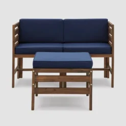 3pc Modular Acacia Wood Patio Chat Set With Cushions - Saracina Home 23 3pc Modular Acacia Wood Patio Chat Set With Cushions - Saracina Home -Saracina Home Sales Store GUEST 52b769b2 601c 4a9b 998b 9ea4cc3064c7