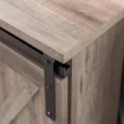 Robinson Rustic Transitional Sliding Barn Door Corner TV Stand For TVs Up To 58" - Saracina Home -Saracina Home Sales Store GUEST 532d90b0 fc0b 44f6 8ab1 bed1386fd216