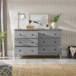 Stiva Classic Mid-Century Modern Horizontal 6 Drawer Dresser - Saracina Home -Saracina Home Sales Store GUEST 53801b5f b1d4 4b04 8c85 a7971d352e4e