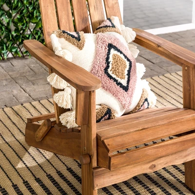 Genovia Transitional Acacia Wood Outdoor Adirondack Chair - Saracina Home 8 Genovia Transitional Acacia Wood Outdoor Adirondack Chair - Saracina Home - Image 8